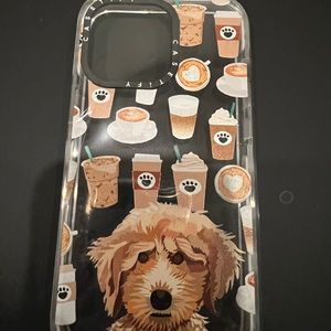 Casetify “Poodle coffee clear phone case” for iPhone 13 Pro